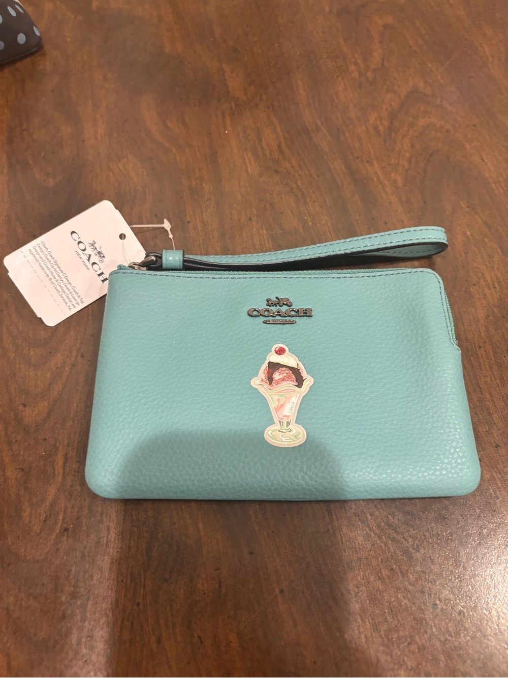 *RARE* Coach Corner Zip Wristlet